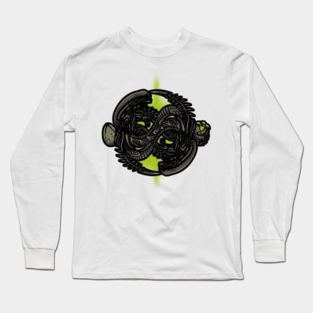 Xenomorphing Story Long Sleeve T-Shirt by LetterQ